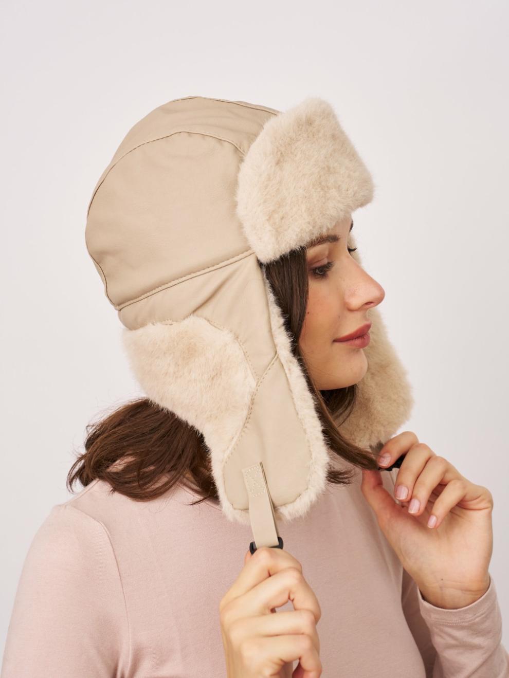 Vintage Havana Fur Trapper Hat | Women FUR TRAPPER HAT - CREAM One Size