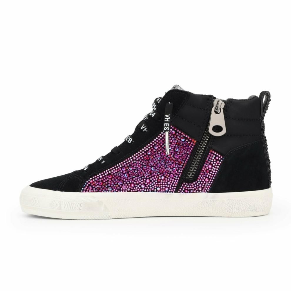 Vintage Havana High Tops | Women BAMBA - HIGH WILD BLACK High Wild Black