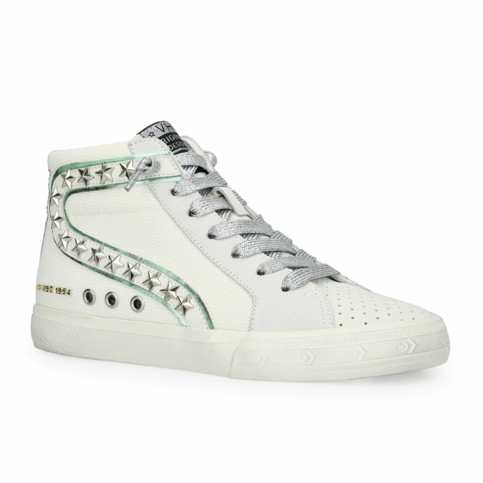 Vintage Havana High Tops | Women GADOL HIGH 17 - METALLIC GREEN/WHITE Metallic Green/white