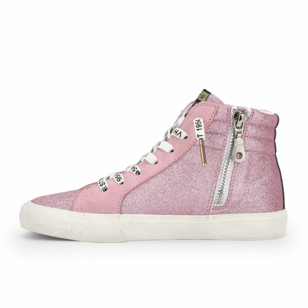 Vintage Havana High Tops | Women KIDS WALLY HIGH - PINK GLITTER Pink Glitter