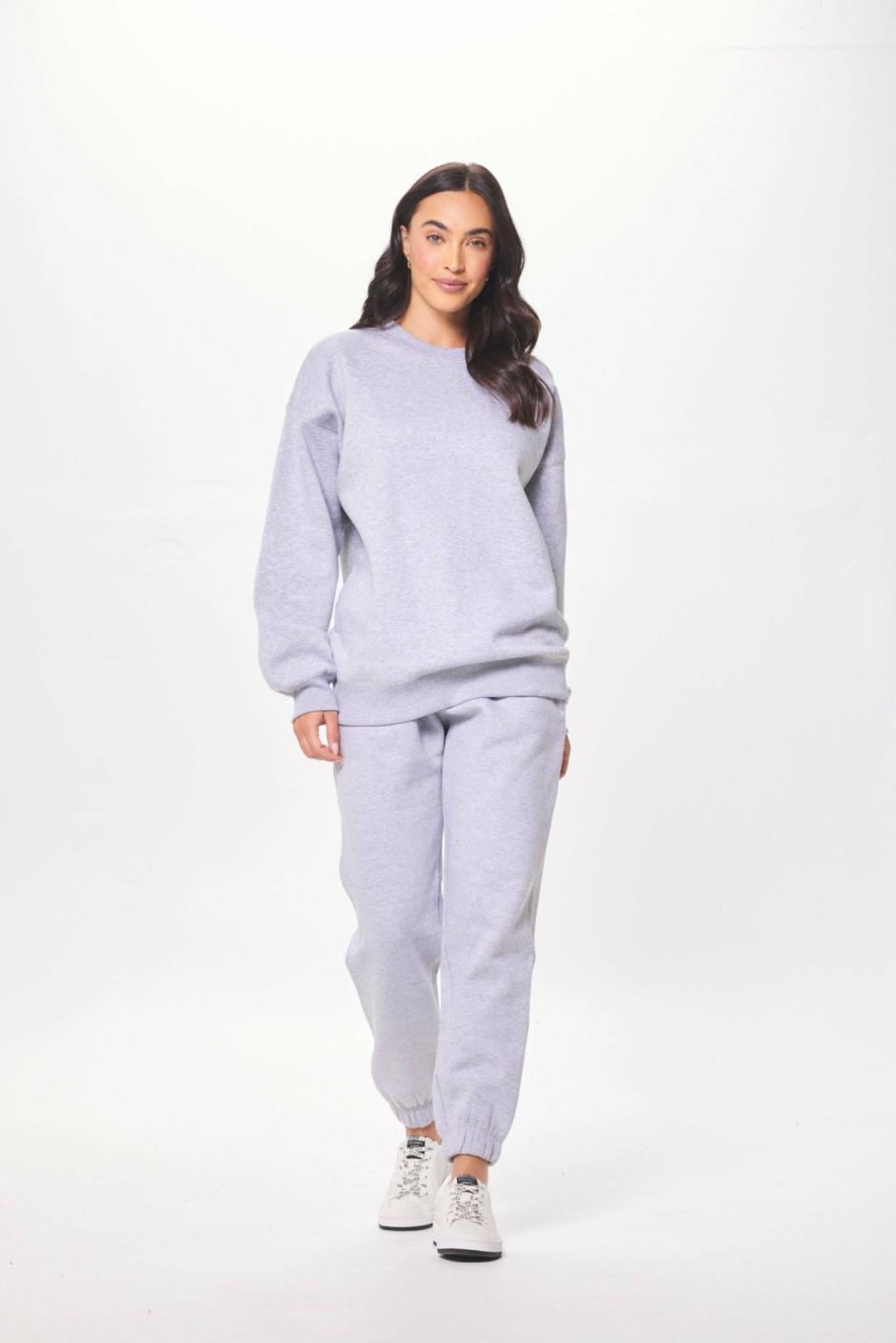 Vintage Havana Hoodies | Women Heather Grey Proweave Crewneck Sweatshirt Heather Grey