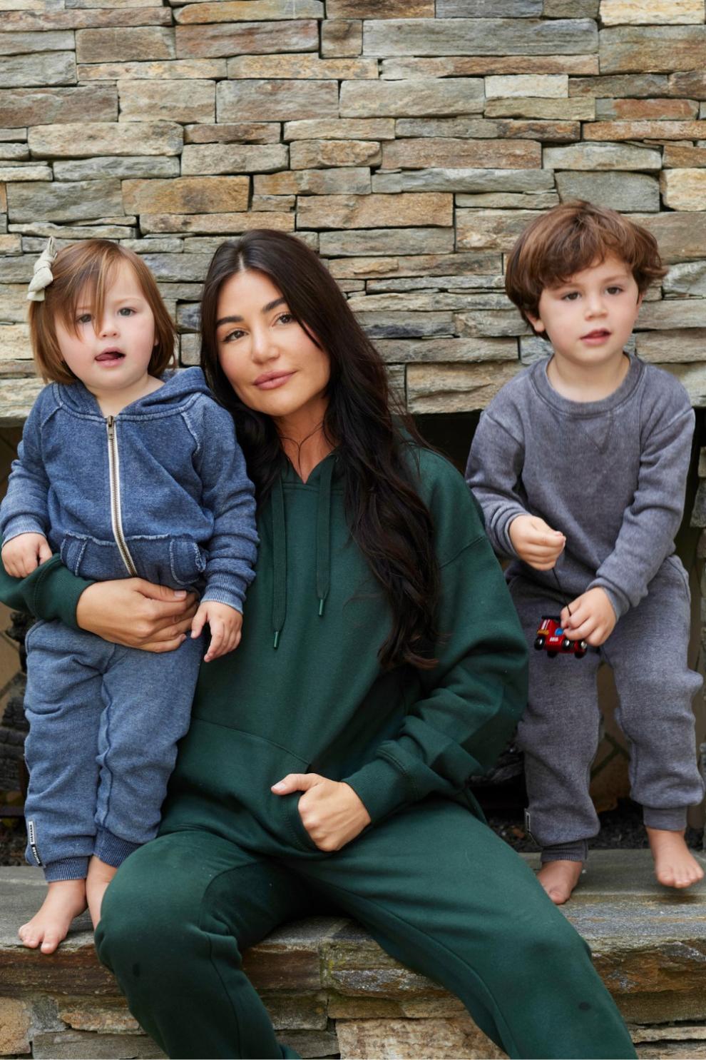 Vintage Havana Hoodies | Women Unisex Burnout Full Zip Hoodie Deep Navy