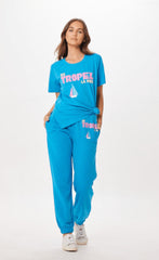 Vintage Havana Joggers | Women Bright Blue St. Tropez Jet Setter Surf Wash Jogger Bright Blue