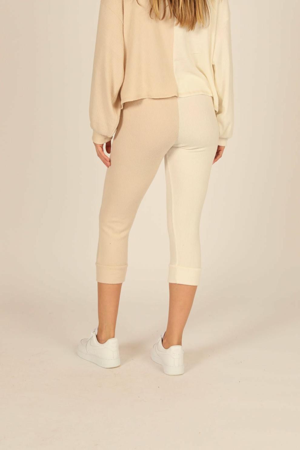 Vintage Havana Joggers | Women Brushed Hacci Rib Split Jogger