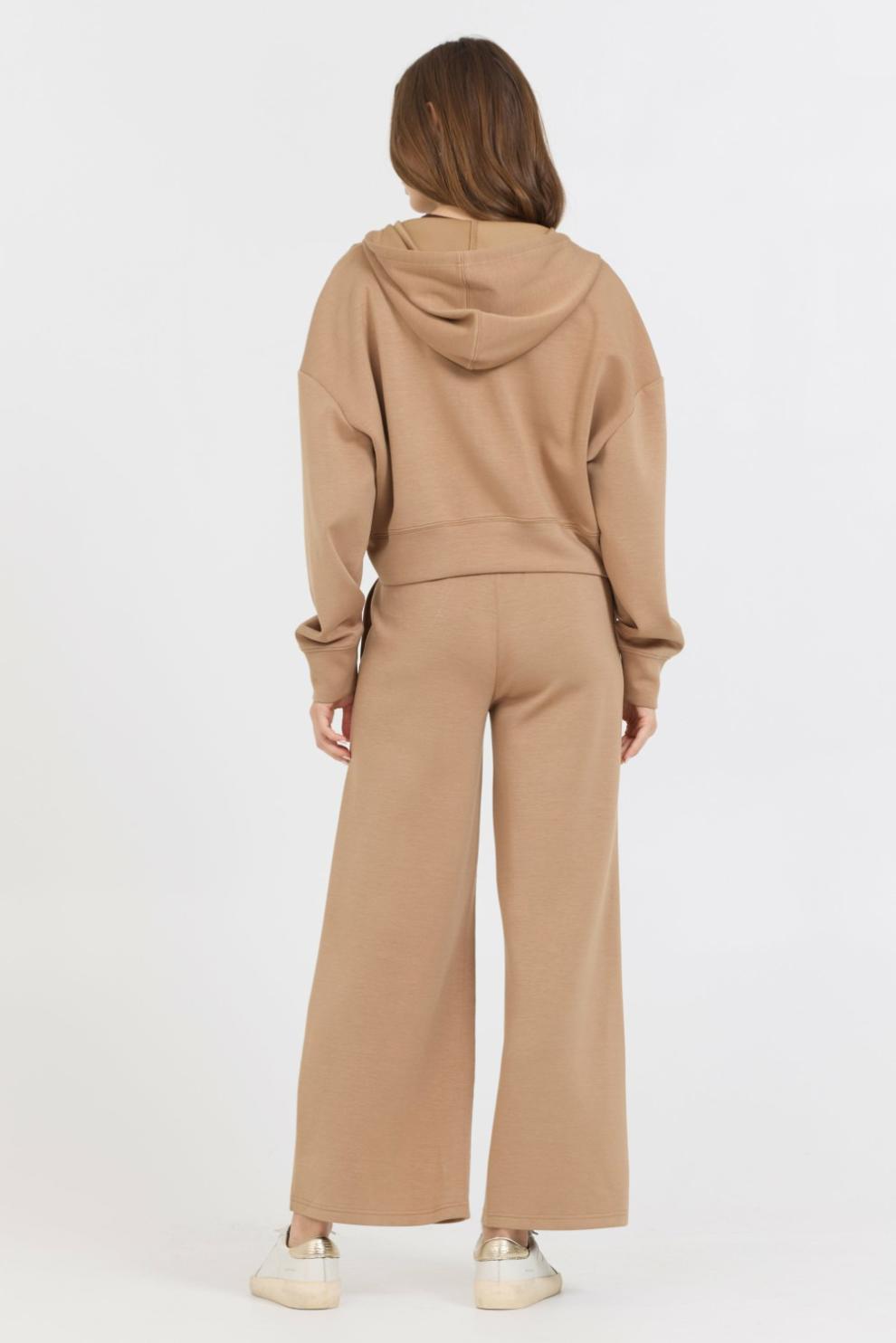 Vintage Havana Joggers | Women Caramel Cloud Fleece Flare Pant Caramel