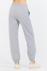 Vintage Havana Joggers | Women Heather Grey Essential Fleece Jogger W/ Self Love Club Jogger Heather Grey