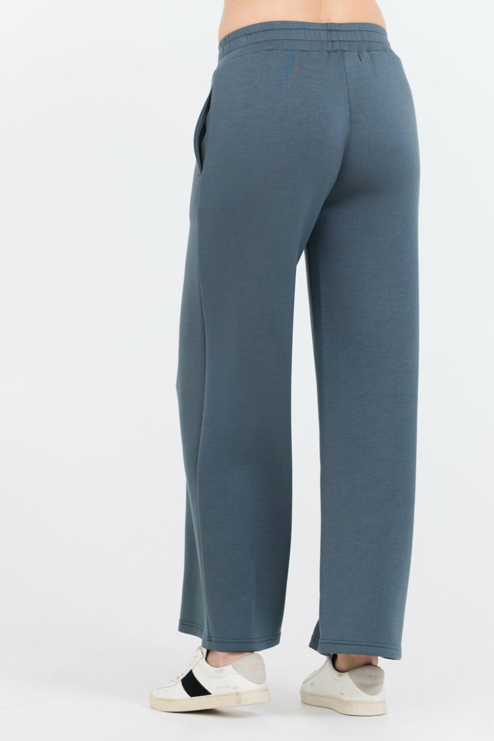 Vintage Havana Joggers | Women Mountain Grey Cloud Fleece Flare Pant Grey