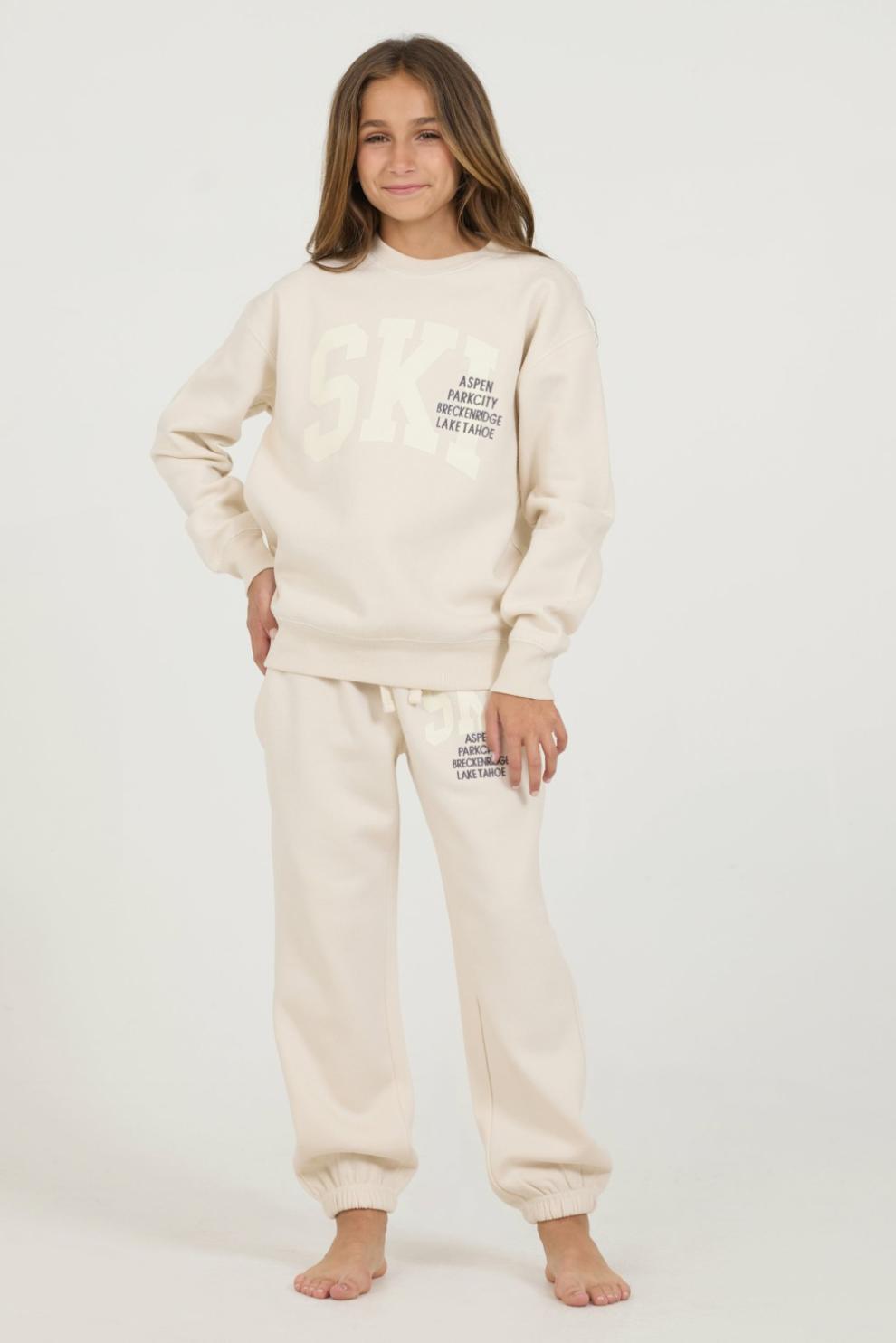 Vintage Havana Kids Bottoms | Women Kids Bone Ski Location Jogger Bone