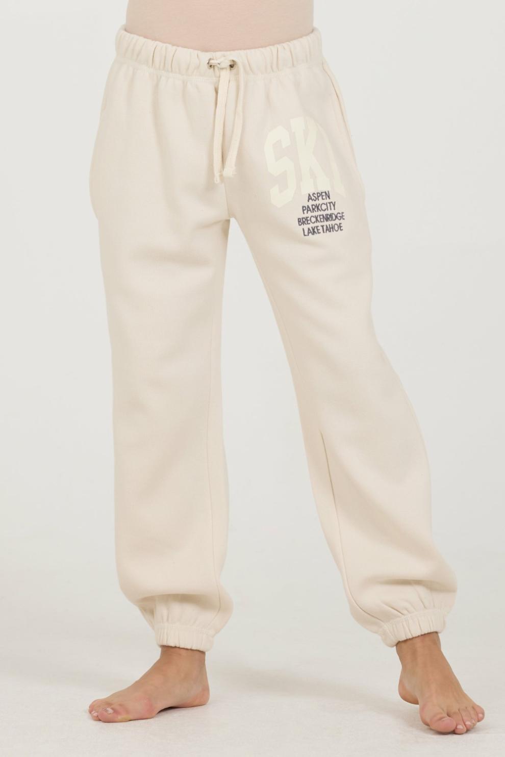 Vintage Havana Kids Bottoms | Women Kids Bone Ski Location Jogger Bone