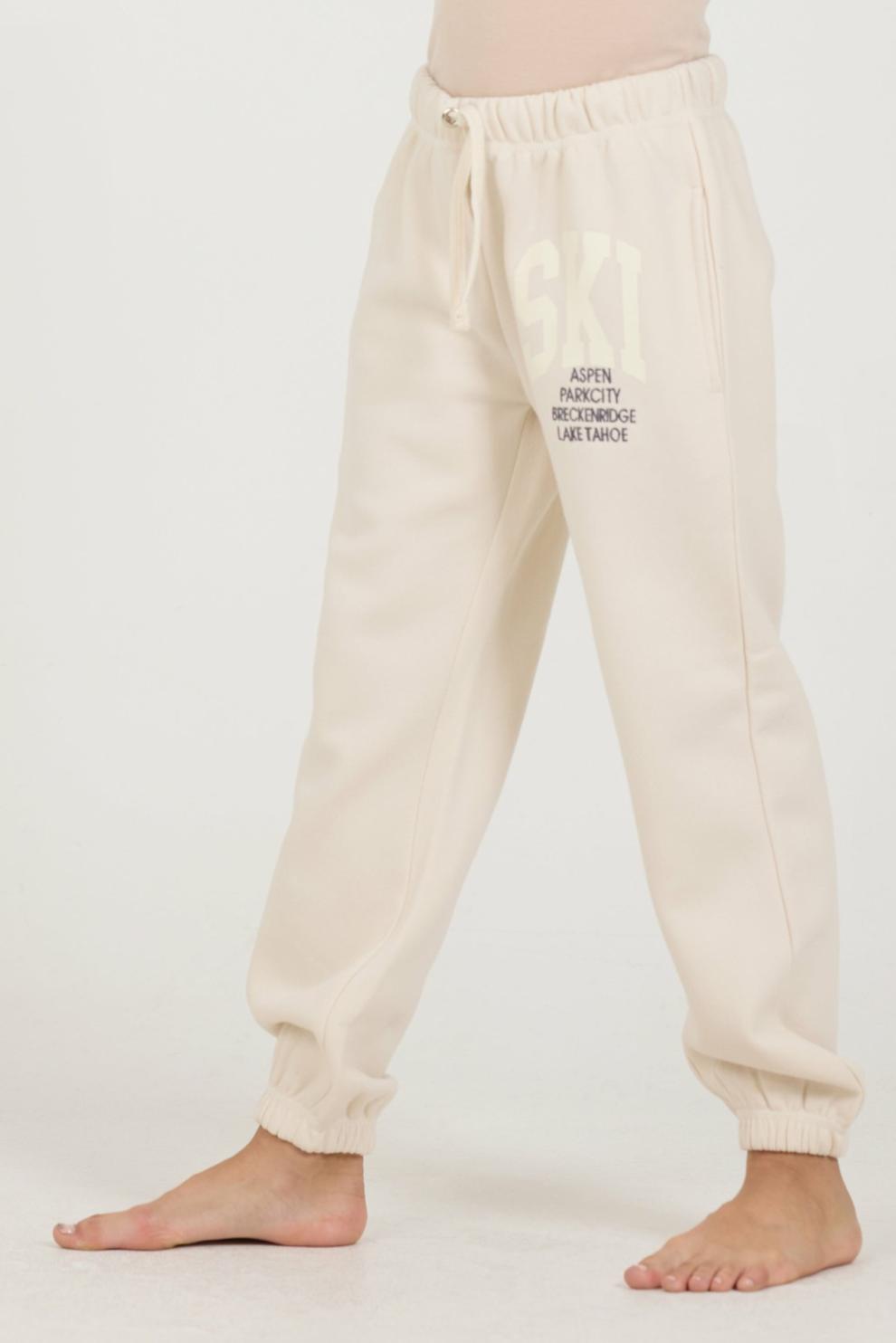 Vintage Havana Kids Bottoms | Women Kids Bone Ski Location Jogger Bone