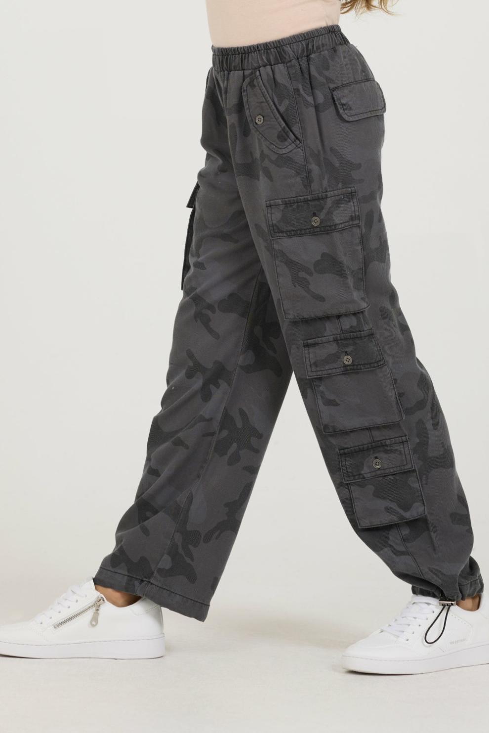 Vintage Havana Kids Bottoms | Women Kids Camo Tencel Cargo Pant Camo