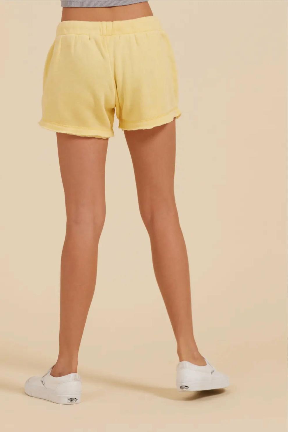 Vintage Havana Kids Bottoms | Women Sunny Yellow New Burnout Shorts Sunny Yellow