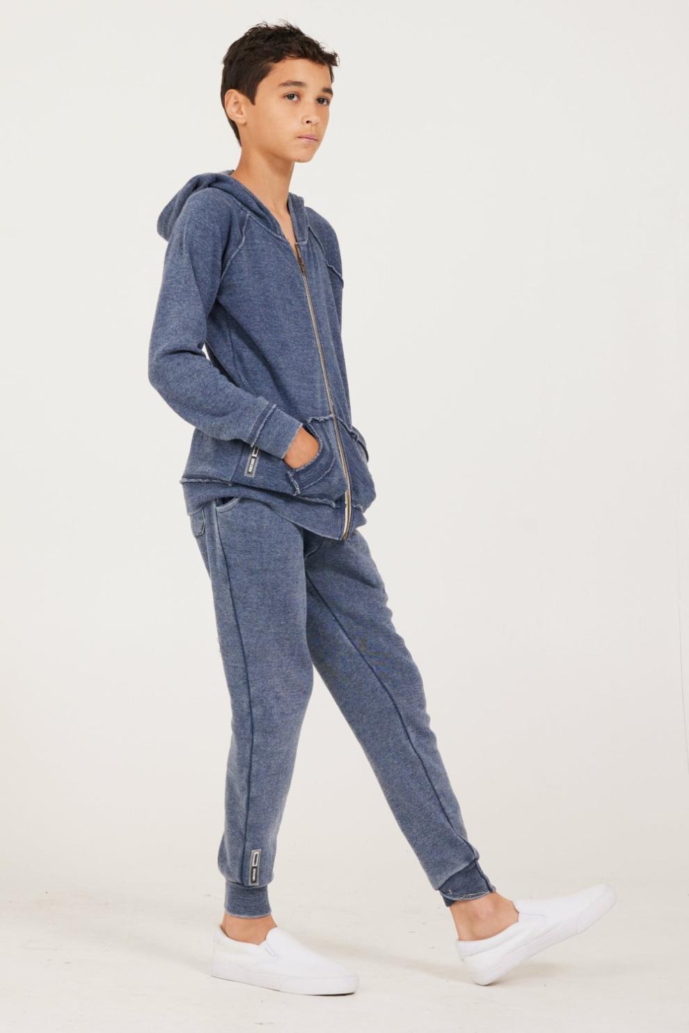 Vintage Havana Kids Bottoms | Women Unisex Cuff Bottom Sweatpants Deep Navy