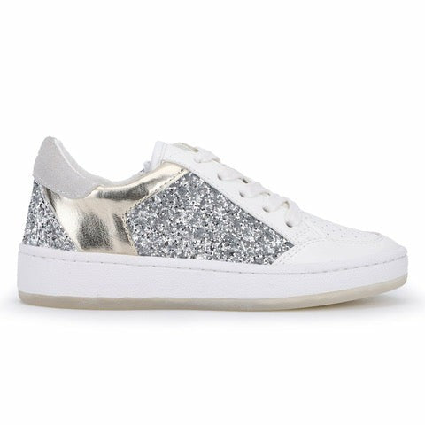 Vintage Havana Kids Sneakers | Women KIDS HALEE - WHITE SILVER GOLD MULTI Silver Glitter Gold Multi