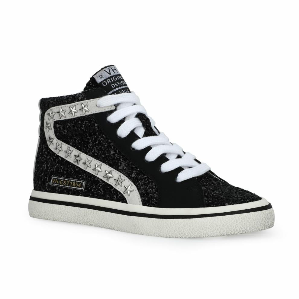 Vintage Havana Kids Sneakers | Women KIDS RITA - BLACK GLITTER MIX Black Glitter Mix