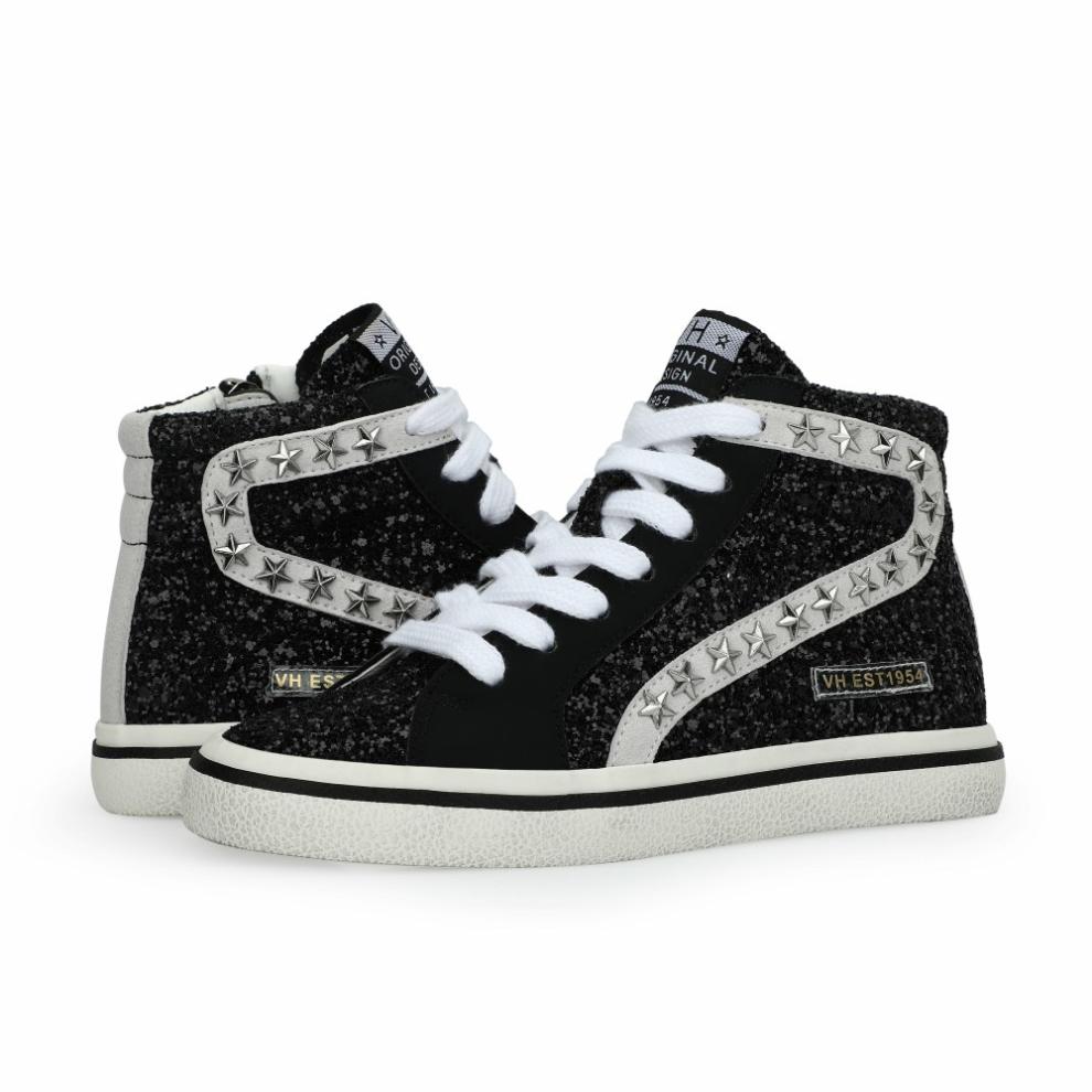 Vintage Havana Kids Sneakers | Women KIDS RITA - BLACK GLITTER MIX Black Glitter Mix