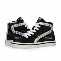 Vintage Havana Kids Sneakers | Women KIDS RITA - BLACK GLITTER MIX Black Glitter Mix