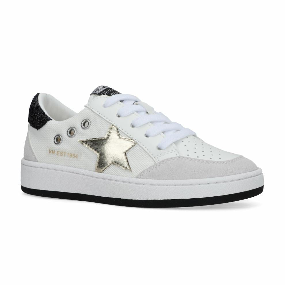 Vintage Havana Kids Sneakers | Women KIDS TAYLOR - WHITE BLACK GOLD White Black Gold
