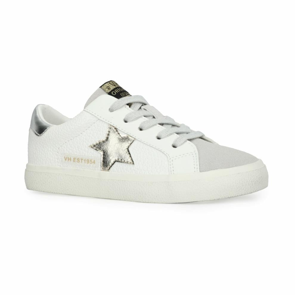 Vintage Havana Kids Sneakers | Women KIDS VALERY - WHITE PEBBLED WASHED SILVER White Pebbled Washed Silver
