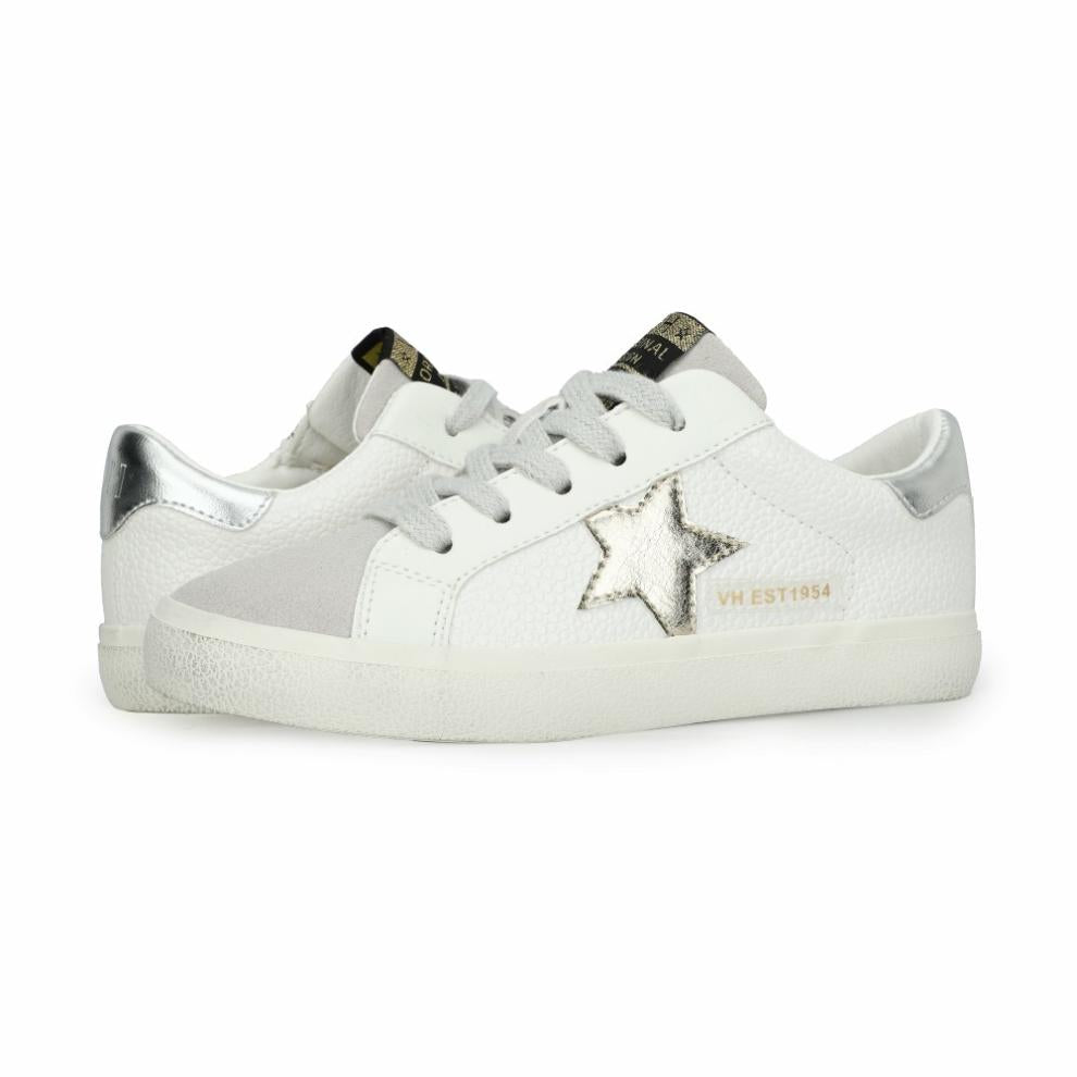 Vintage Havana Kids Sneakers | Women KIDS VALERY - WHITE PEBBLED WASHED SILVER White Pebbled Washed Silver