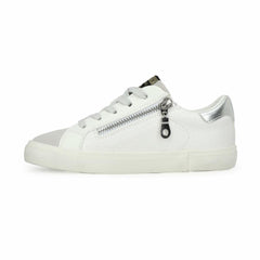 Vintage Havana Kids Sneakers | Women KIDS VALERY - WHITE PEBBLED WASHED SILVER White Pebbled Washed Silver