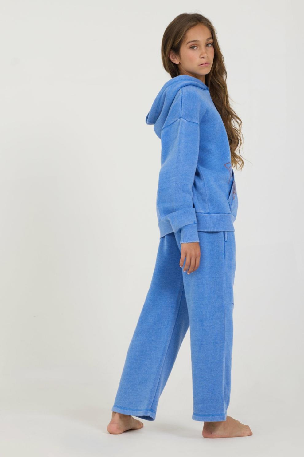 Vintage Havana Kids Tops | Women Kids Cobalt Hi-Lo Off The Shoulder Hoody Cobalt