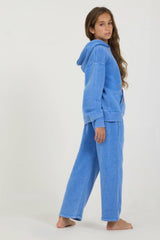 Vintage Havana Kids Tops | Women Kids Cobalt Hi-Lo Off The Shoulder Hoody Cobalt