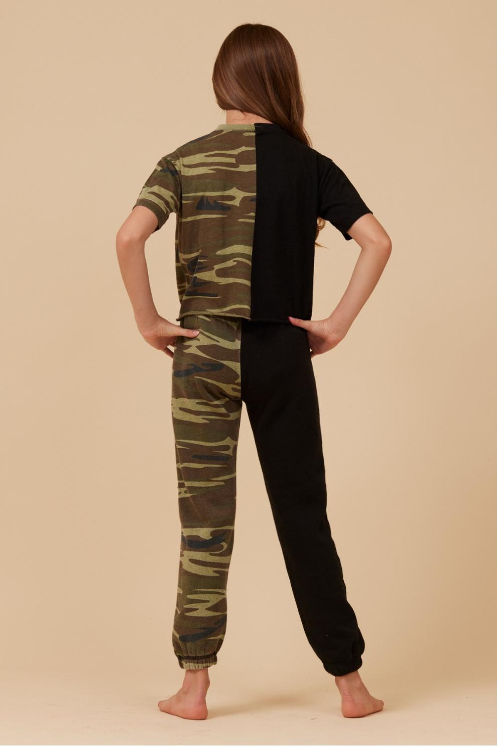 Vintage Havana Kids Tops | Women SIDE BY SIDE CAMO TEE