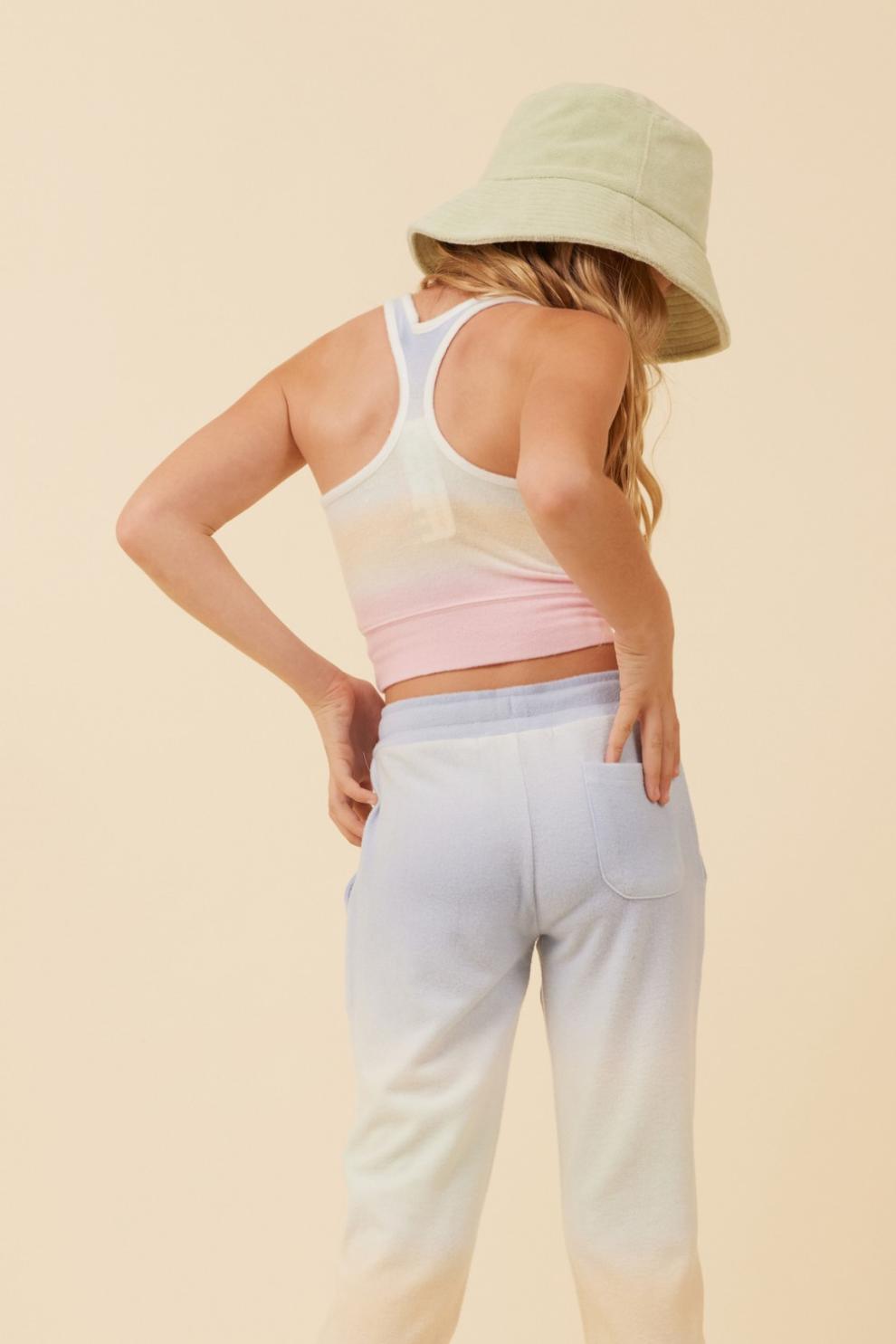 Vintage Havana Kids Tops | Women Sunstruck Ombre Racerback Crop Top Sunstruck Ombre