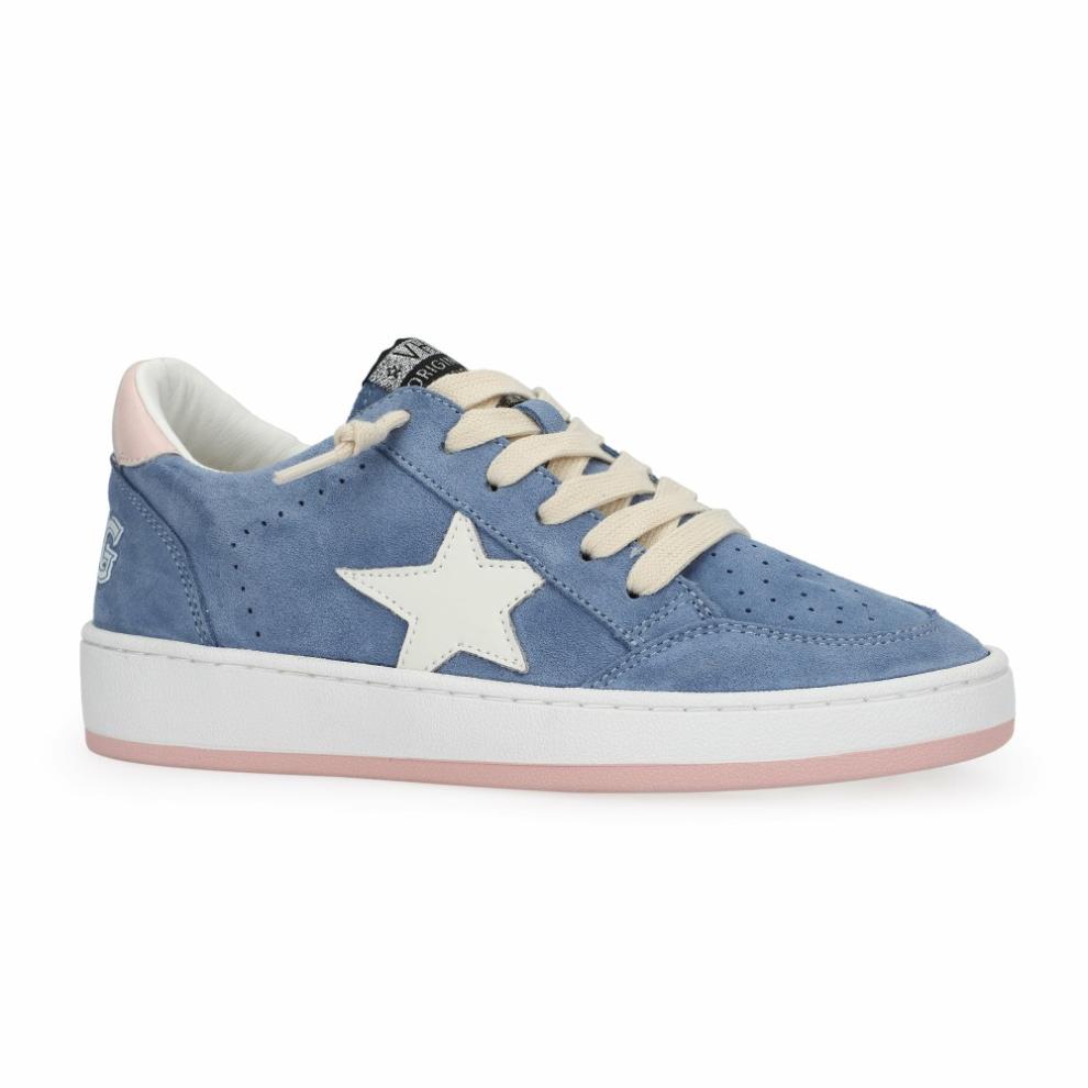 Vintage Havana Low Tops | Women DENISSE 19- BLUE SUEDE Blue Suede