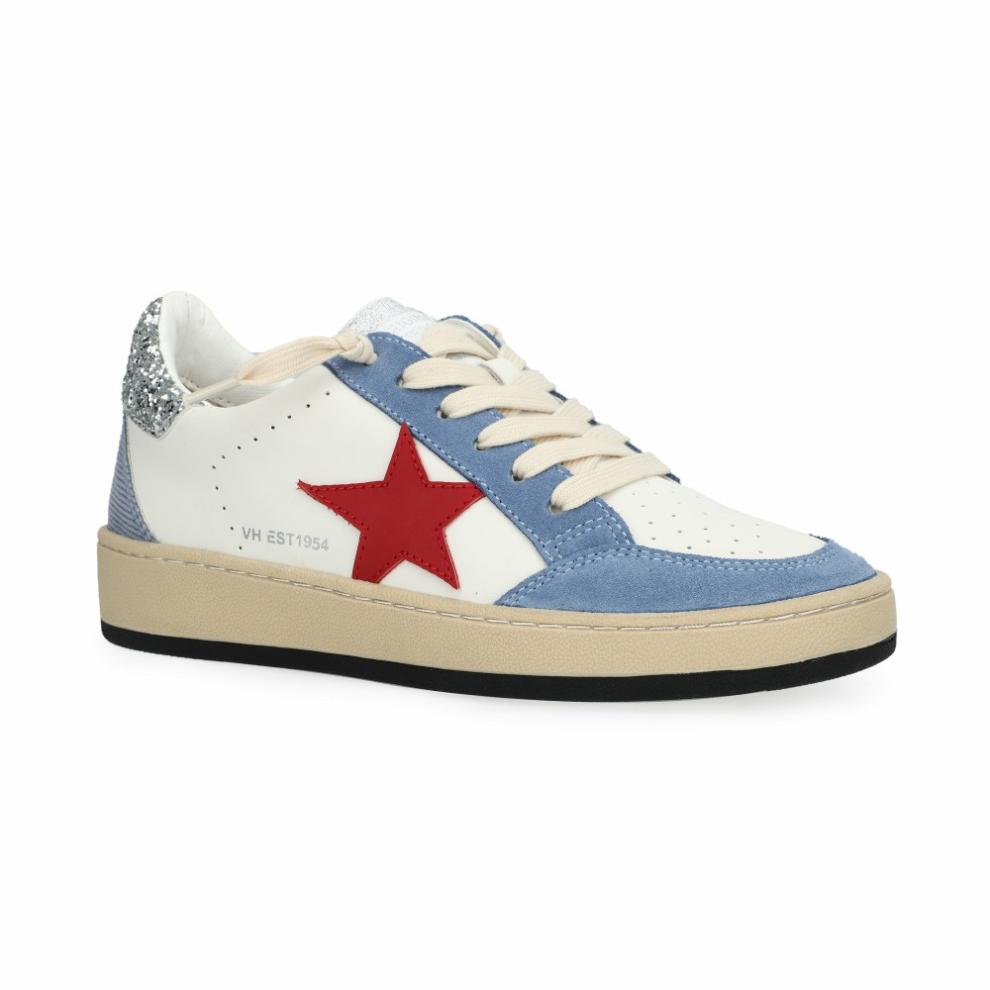Vintage Havana Low Tops | Women DENISSE 25 - BLUE/RED/SILVER GLITTER Blue/red/silver Glitter