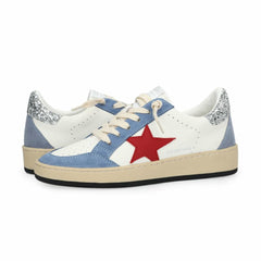 Vintage Havana Low Tops | Women DENISSE 25 - BLUE/RED/SILVER GLITTER Blue/red/silver Glitter