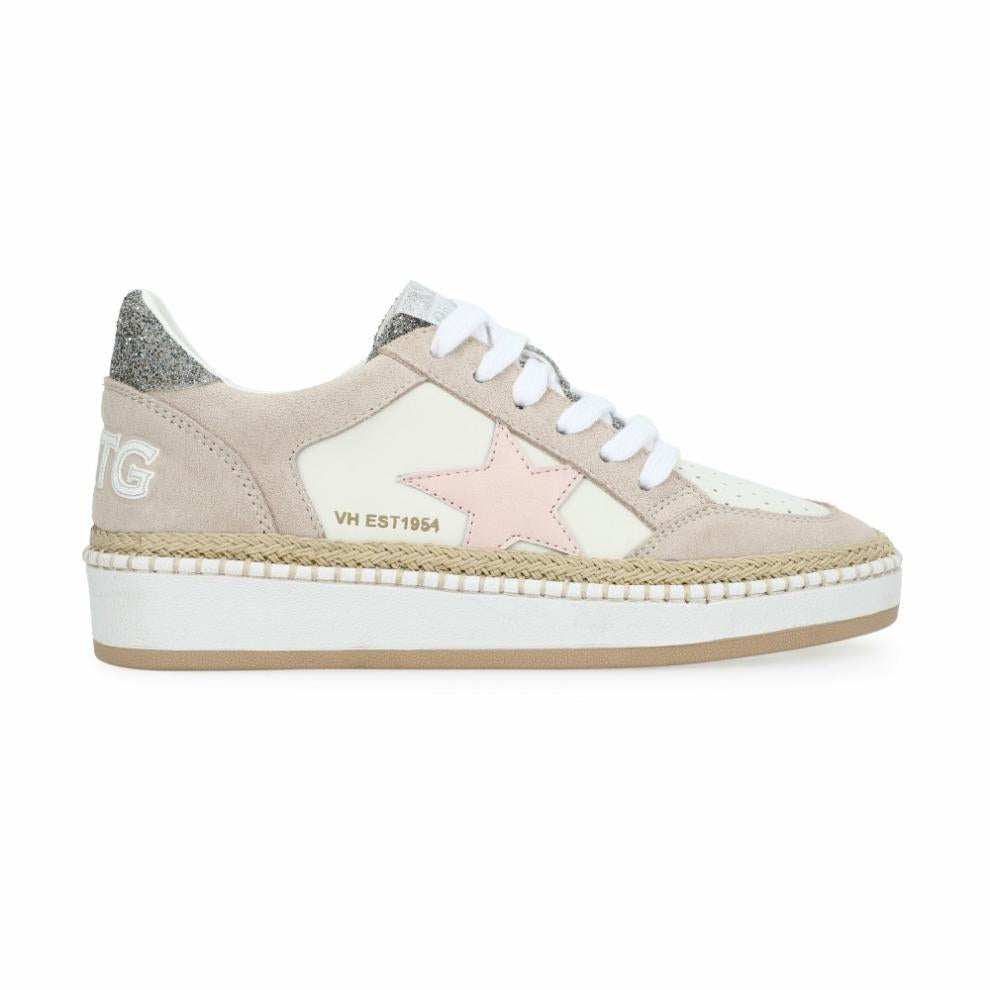 Vintage Havana Low Tops | Women DENISSE 29 - RAFFIA/PINK/SILVER Raffia/pink/silver