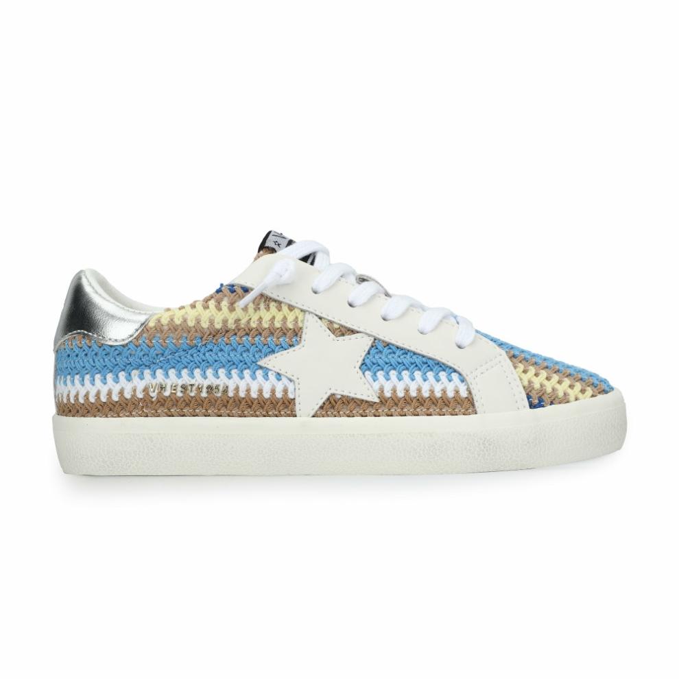 Vintage Havana Low Tops | Women FLAIR 46 - BLUE/BROWN CROCHET MULTI Blue/brown Crochet Multi