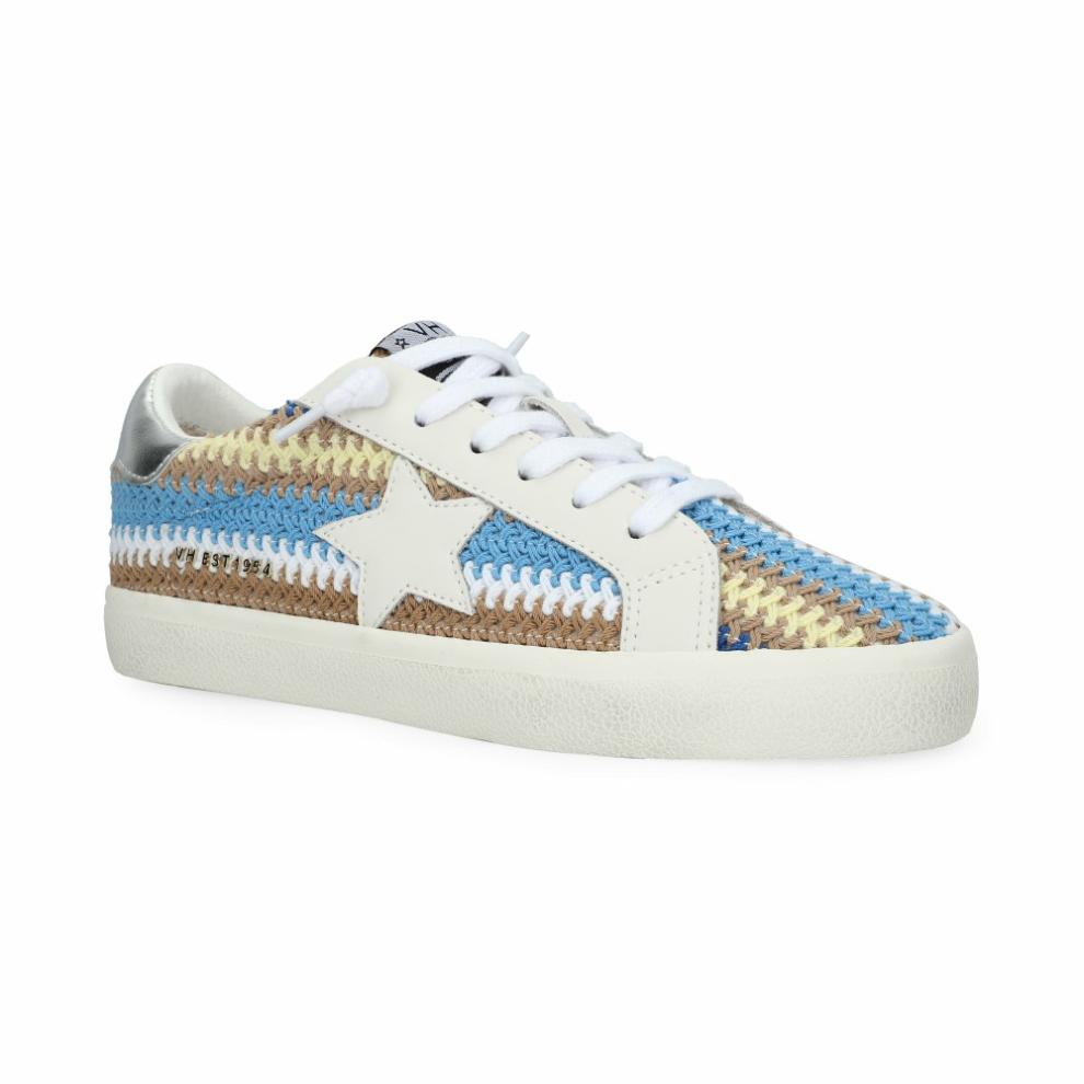 Vintage Havana Low Tops | Women FLAIR 46 - BLUE/BROWN CROCHET MULTI Blue/brown Crochet Multi