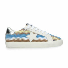Vintage Havana Low Tops | Women FLAIR 46 - BLUE/BROWN CROCHET MULTI Blue/brown Crochet Multi