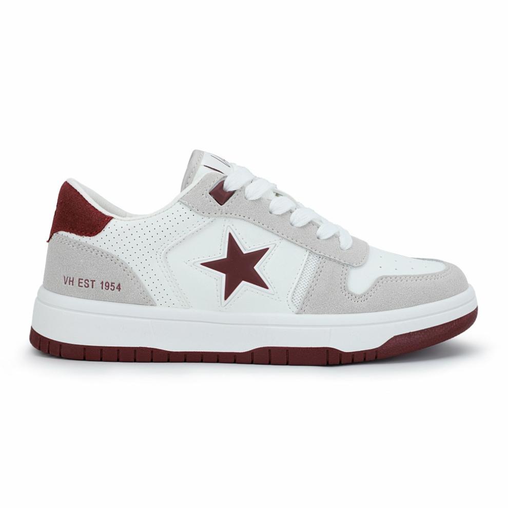 Vintage Havana Low Tops | Women FRESH - WHITE GREY MAROON White Grey Maroon