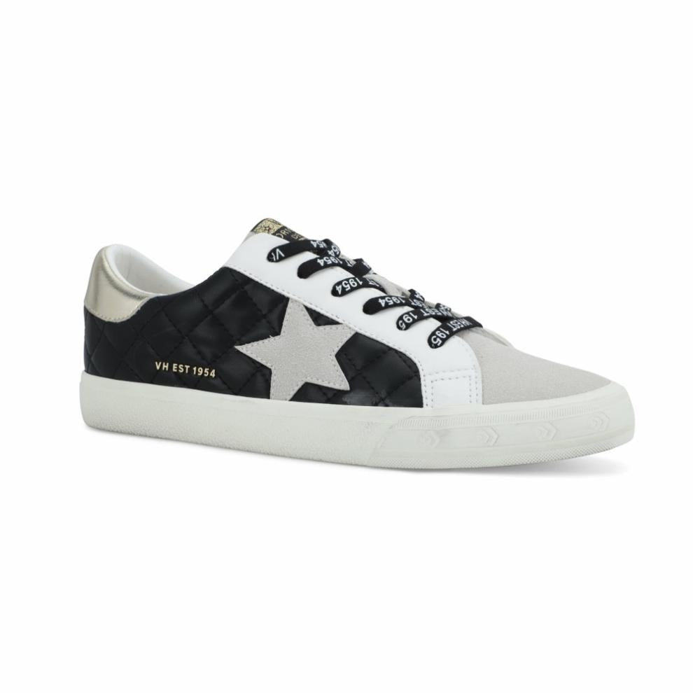 Vintage Havana Low Tops | Women GRANDE - BLACK GREY QUILTED Black Grey Quilted