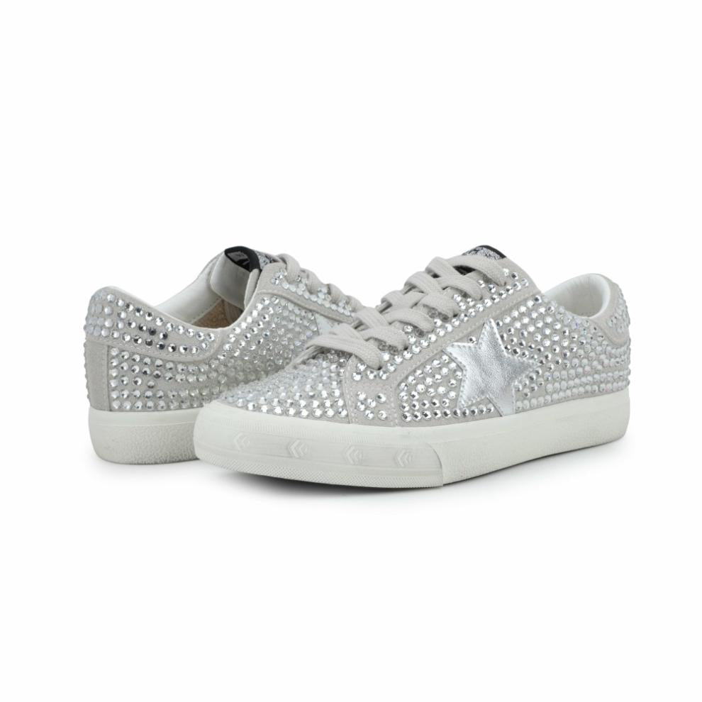 Vintage Havana Low Tops | Women GRANDE - SILVER FULL RHINESTONE Silver Full Rhinestone