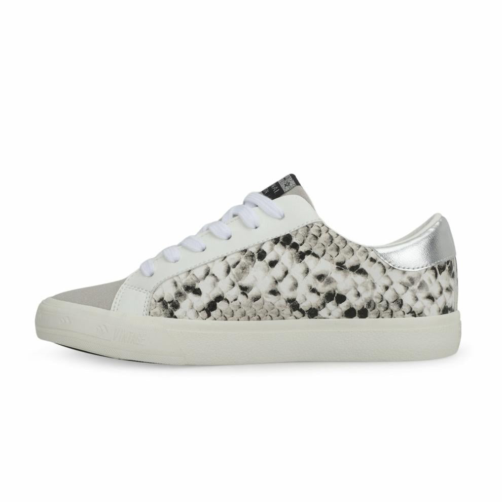 Vintage Havana Low Tops | Women GRANDE WHITE BLACK SNAKE GREY POP White Black Snake Grey Pop