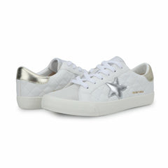 Vintage Havana Low Tops | Women GRANDE - WHITE GREY QUILTED White Grey Quilted