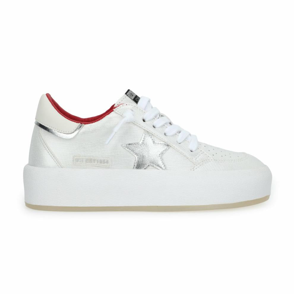 Vintage Havana Low Tops | Women REAM 10 - WHITE/SILVER/RED White/silver/red