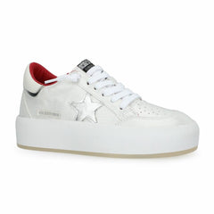 Vintage Havana Low Tops | Women REAM 10 - WHITE/SILVER/RED White/silver/red