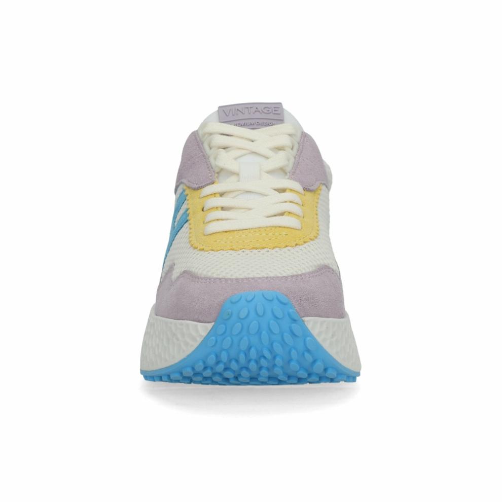 Vintage Havana Low Tops | Women STARLING - PALE YELLOW BLUE PURPLE Pale Yellow Blue Purple