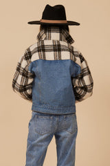 Vintage Havana Outerwear | Women DENIM AND PLAID JACKET