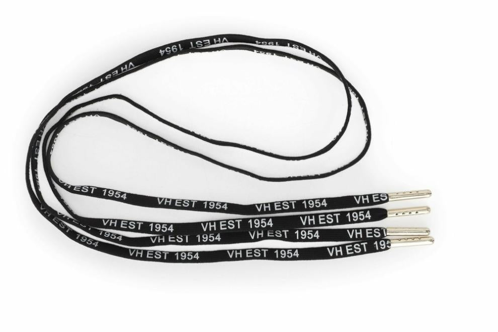 Vintage Havana Shoe Laces | Women BLACK WHITE GOLD TIP LACES
