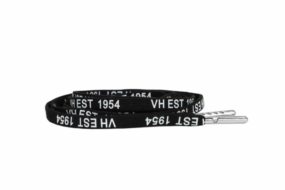 Vintage Havana Shoe Laces | Women BLACK WHITE SILVER TIP LACES