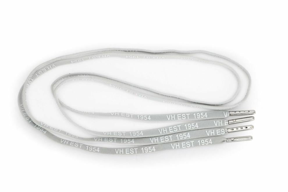 Vintage Havana Shoe Laces | Women GREY WHITE SILVER TIP LACES