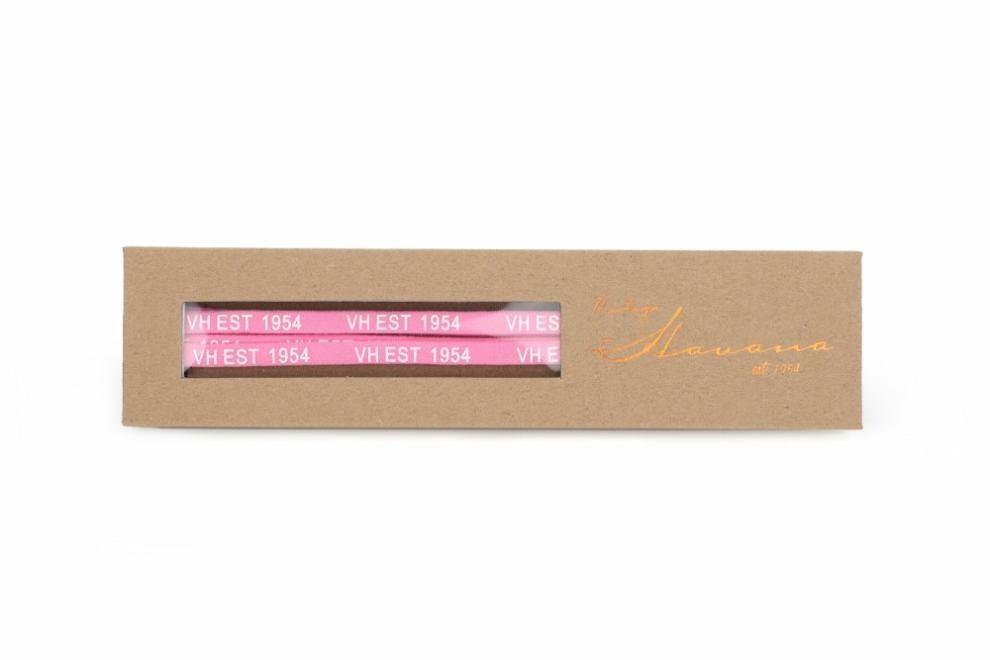 Vintage Havana Shoe Laces | Women PINK WHITE GOLD TIP LACES
