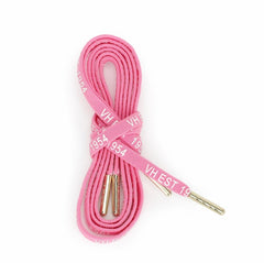 Vintage Havana Shoe Laces | Women PINK WHITE GOLD TIP LACES
